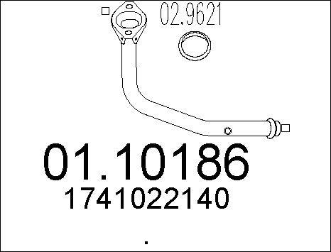 MTS 01.10186 - Tubo gas scarico autozon.pro