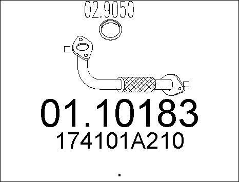 MTS 01.10183 - Tubo gas scarico autozon.pro