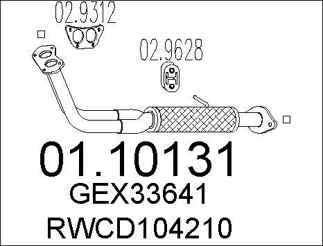MTS 01.10131 - Tubo gas scarico autozon.pro