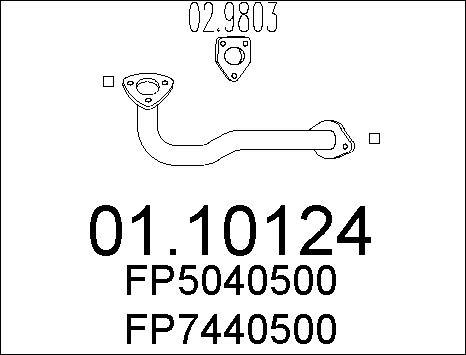MTS 01.10124 - Tubo gas scarico autozon.pro