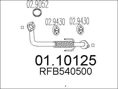 MTS 01.10125 - Tubo gas scarico autozon.pro