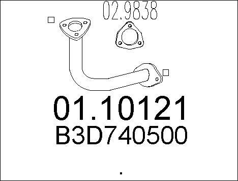 MTS 01.10121 - Tubo gas scarico autozon.pro