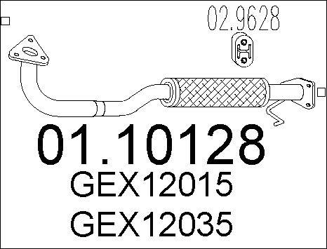 MTS 01.10128 - Tubo gas scarico autozon.pro