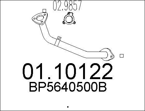 MTS 01.10122 - Tubo gas scarico autozon.pro