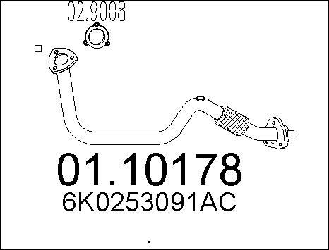 MTS 01.10178 - Tubo gas scarico autozon.pro