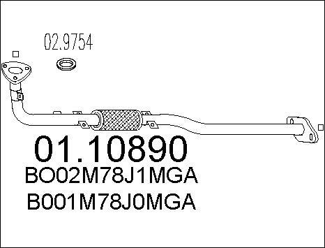 MTS 01.10890 - Tubo gas scarico autozon.pro