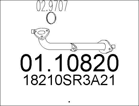 MTS 01.10820 - Tubo gas scarico autozon.pro