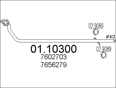 MTS 01.10300 - Tubo gas scarico autozon.pro