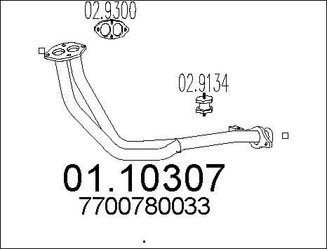 MTS 01.10307 - Tubo gas scarico autozon.pro