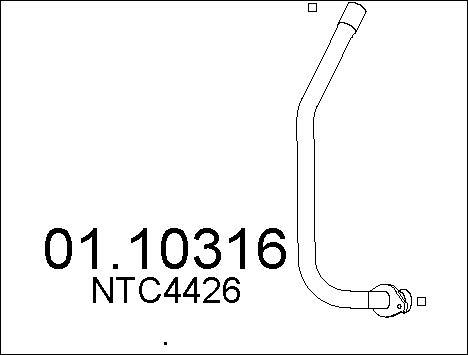 MTS 01.10316 - Tubo gas scarico autozon.pro