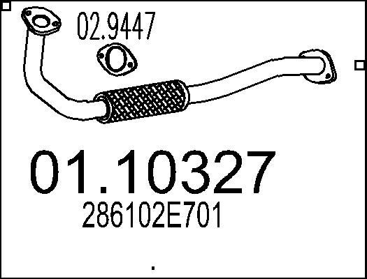 MTS 01.10327 - Tubo gas scarico autozon.pro