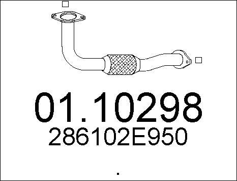 MTS 01.10298 - Tubo gas scarico autozon.pro