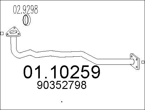 MTS 01.10259 - Tubo gas scarico autozon.pro