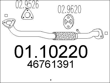 MTS 01.10220 - Tubo gas scarico autozon.pro