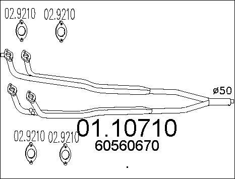 MTS 01.10710 - Tubo gas scarico autozon.pro