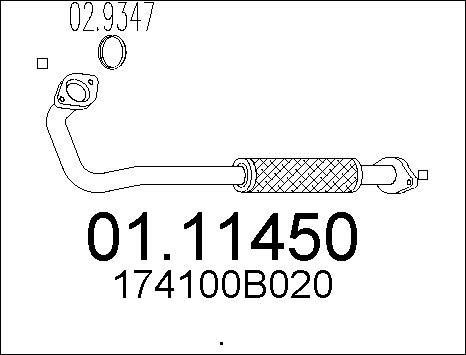 MTS 01.11450 - Tubo gas scarico autozon.pro