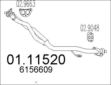 MTS 01.11520 - Tubo gas scarico autozon.pro
