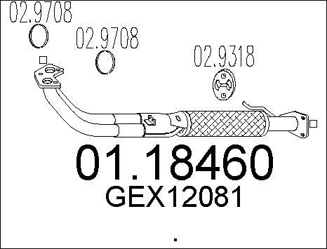 MTS 01.18460 - Tubo gas scarico autozon.pro