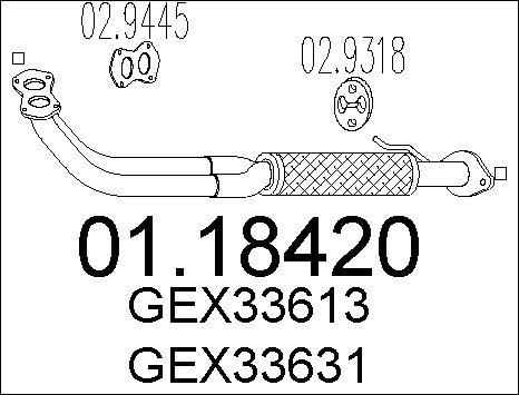 MTS 01.18420 - Tubo gas scarico autozon.pro