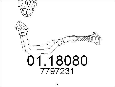 MTS 01.18080 - Tubo gas scarico autozon.pro