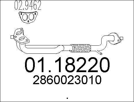 MTS 01.18220 - Tubo gas scarico autozon.pro