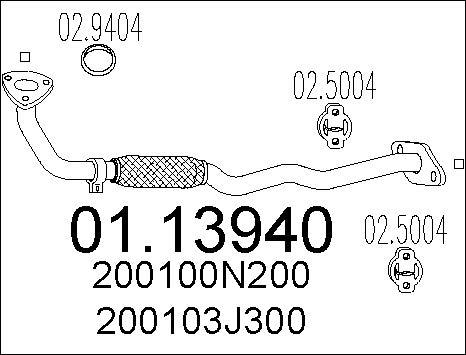 MTS 01.13940 - Tubo gas scarico autozon.pro