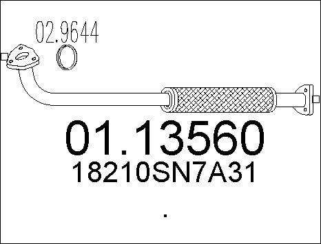 MTS 01.13560 - Tubo gas scarico autozon.pro