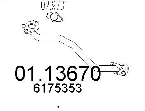 MTS 01.13670 - Tubo gas scarico autozon.pro