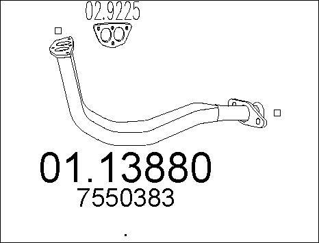 MTS 01.13880 - Tubo gas scarico autozon.pro