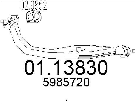 MTS 01.13830 - Tubo gas scarico autozon.pro