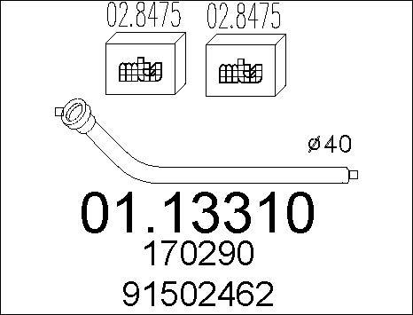 MTS 01.13310 - Tubo gas scarico autozon.pro