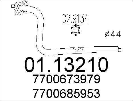 MTS 01.13210 - Tubo gas scarico autozon.pro