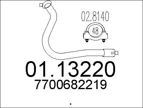 MTS 01.13220 - Tubo gas scarico autozon.pro