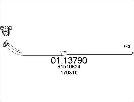 MTS 01.13790 - Tubo gas scarico autozon.pro