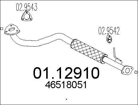 MTS 01.12910 - Tubo gas scarico autozon.pro