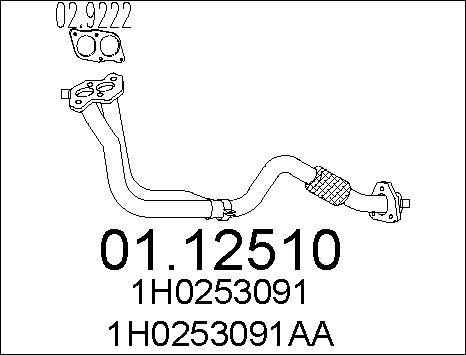 MTS 01.12510 - Tubo gas scarico autozon.pro