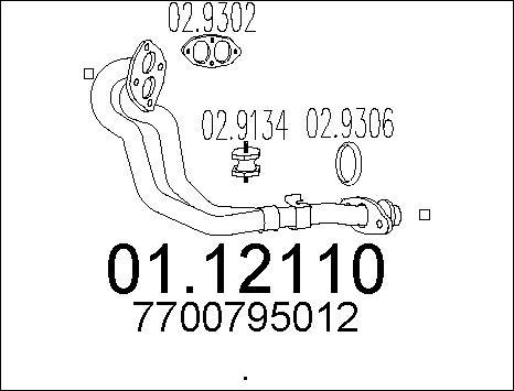 MTS 01.12110 - Tubo gas scarico autozon.pro