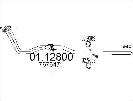 MTS 01.12800 - Tubo gas scarico autozon.pro