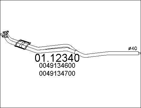 MTS 01.12340 - Tubo gas scarico autozon.pro