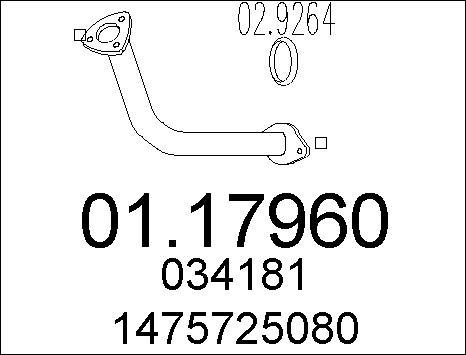 MTS 01.17960 - Tubo gas scarico autozon.pro