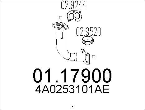 MTS 01.17900 - Tubo gas scarico autozon.pro