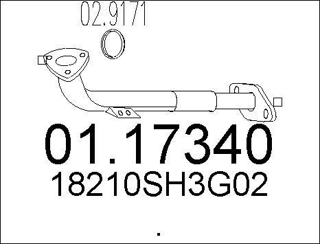 MTS 01.17340 - Tubo gas scarico autozon.pro