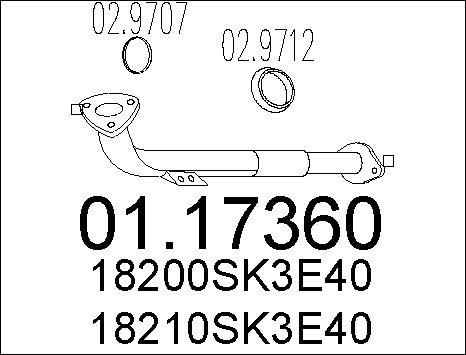 MTS 01.17360 - Tubo gas scarico autozon.pro
