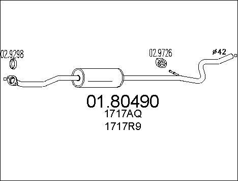 MTS 01.80490 - Silenziatore centrale autozon.pro