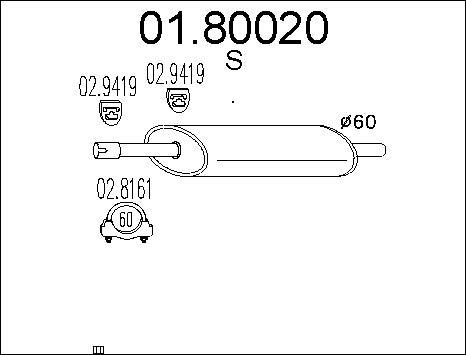 MTS 01.80020 - Silenziatore centrale autozon.pro