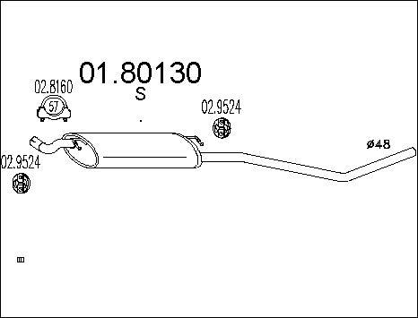 MTS 01.80130 - Silenziatore centrale autozon.pro