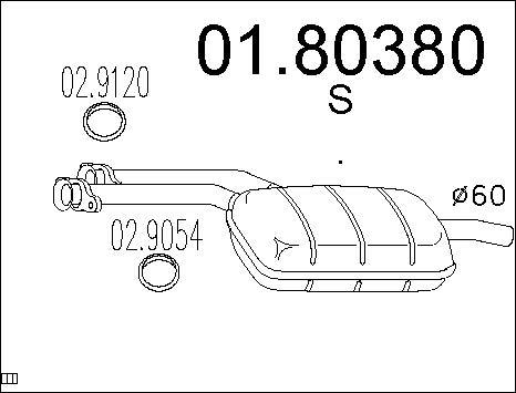 MTS 01.80380 - Silenziatore centrale autozon.pro