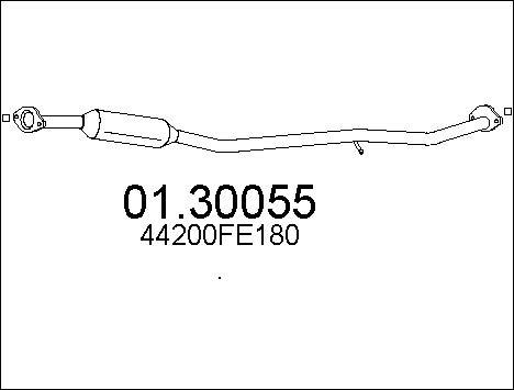 MTS 01.30055 - Silenziatore anteriore autozon.pro