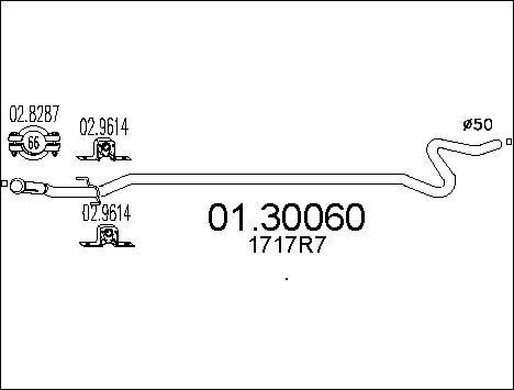 MTS 01.30060 - Tubo gas scarico autozon.pro