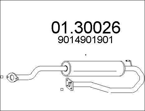 MTS 01.30026 - Silenziatore anteriore autozon.pro